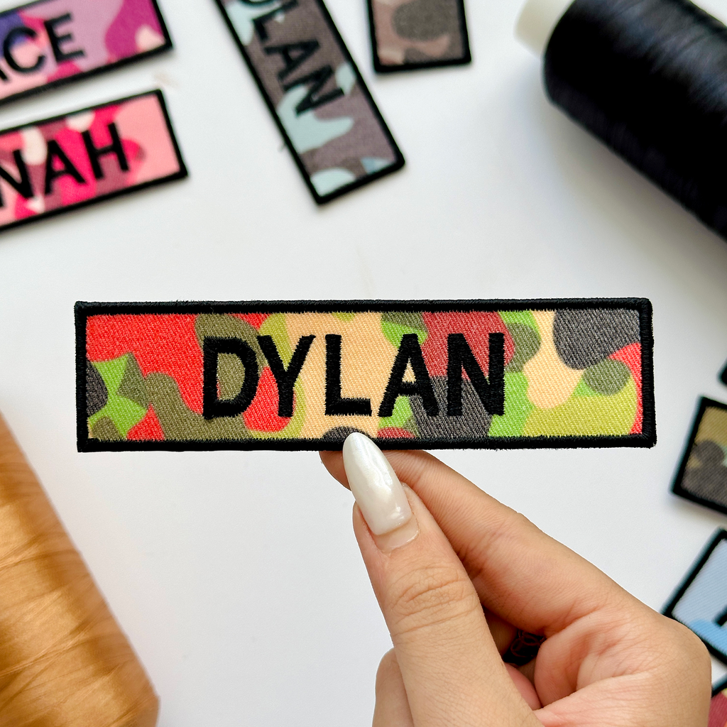 Custom Camo Name Patch for Backpack, Jacket & Tactical Gear