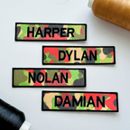 Custom Camo Name Patch for Backpack, Jacket & Tactical Gear