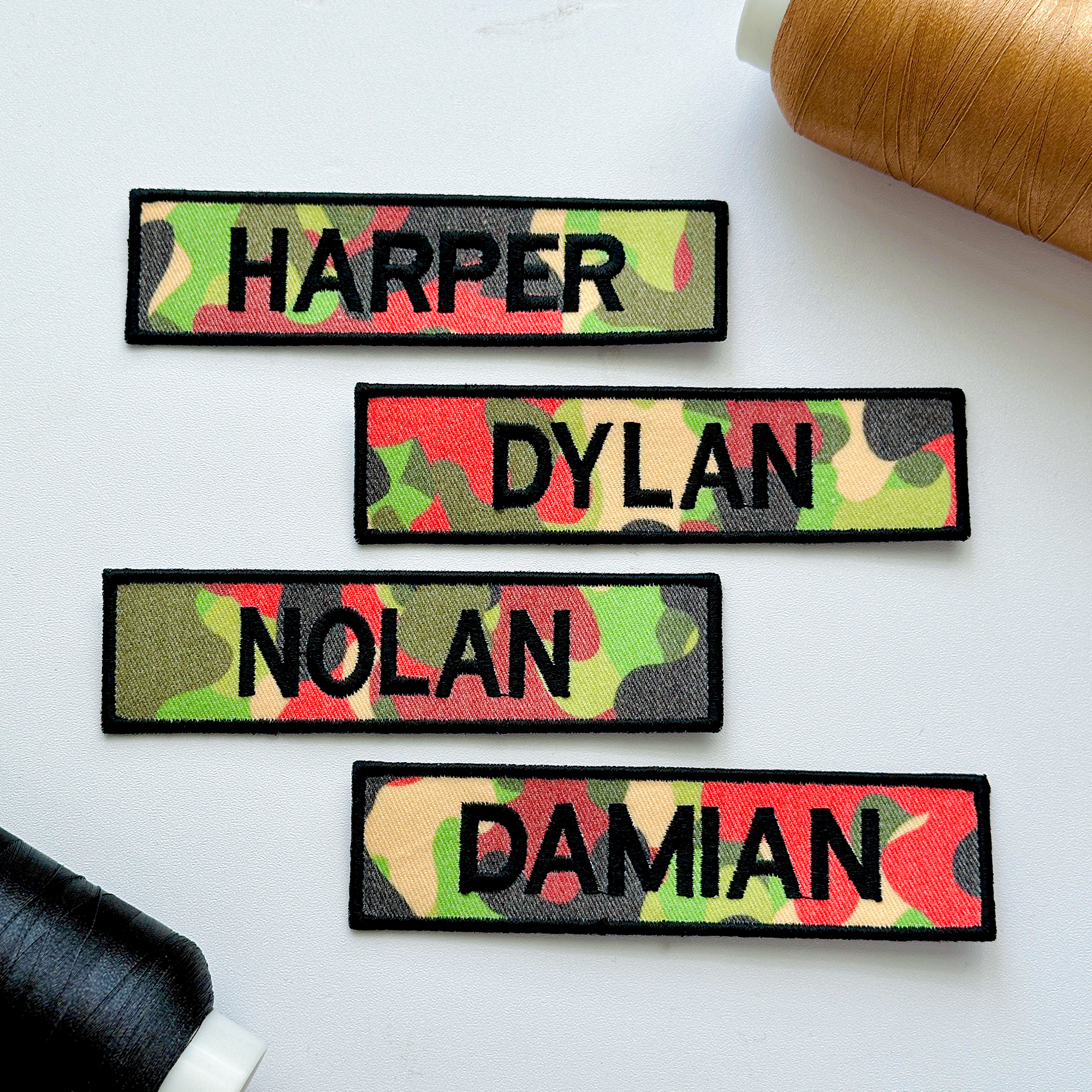 Custom Camo Name Patch for Backpack, Jacket & Tactical Gear
