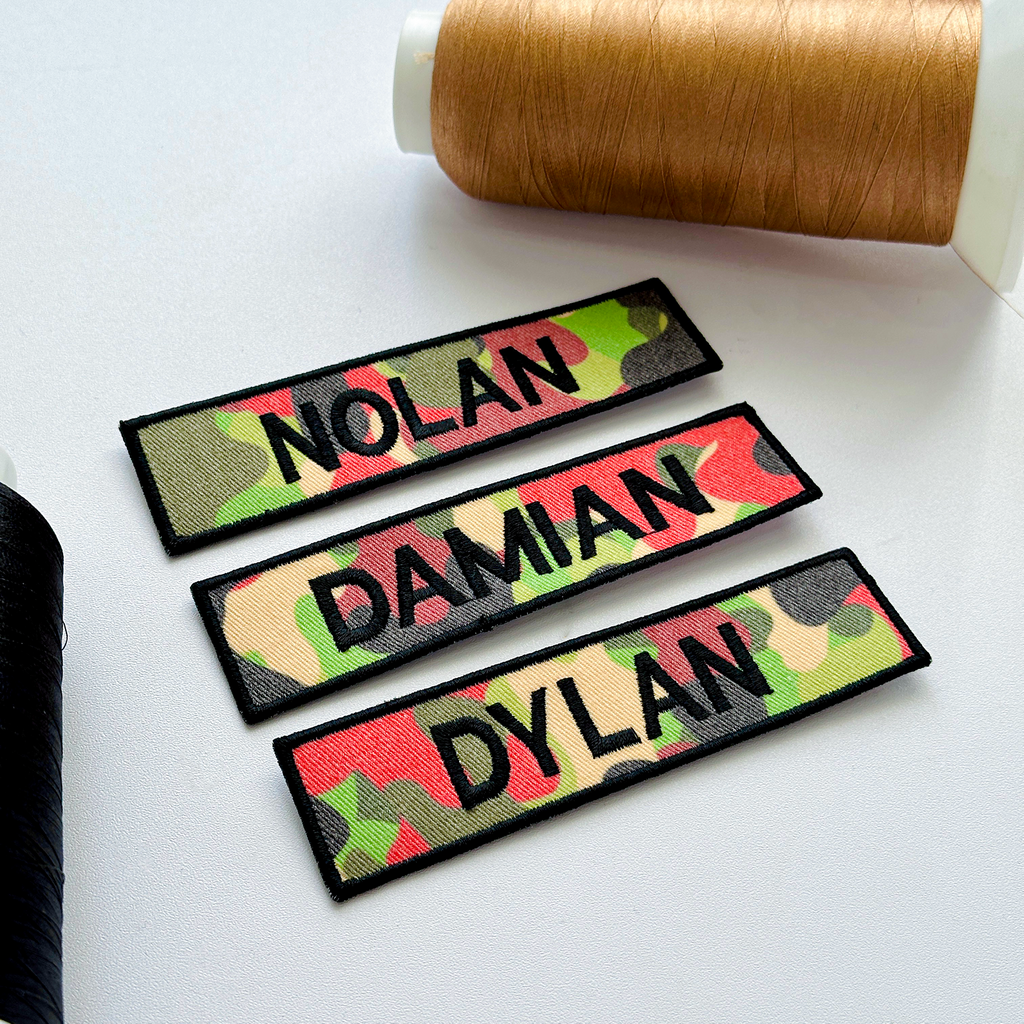 Custom Camo Name Patch for Backpack, Jacket & Tactical Gear