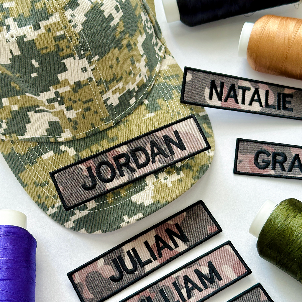 Custom Camo Hunting Name Patch for Uniform