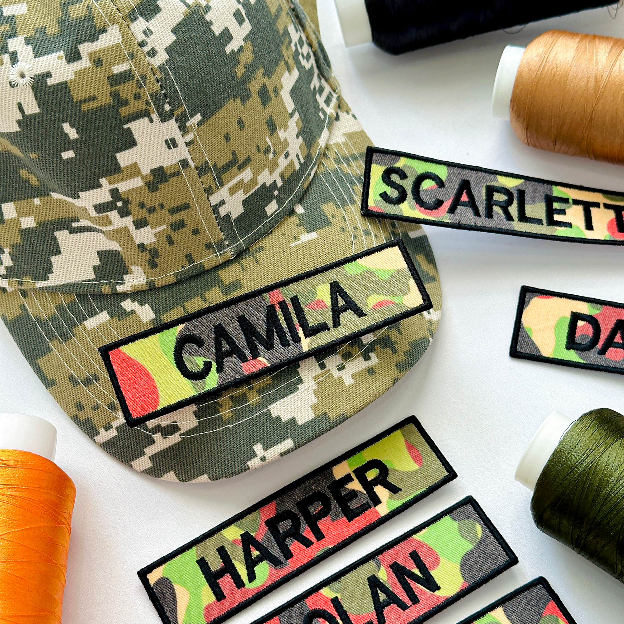Custom Camo Name Patch for Backpack, Jacket & Tactical Gear