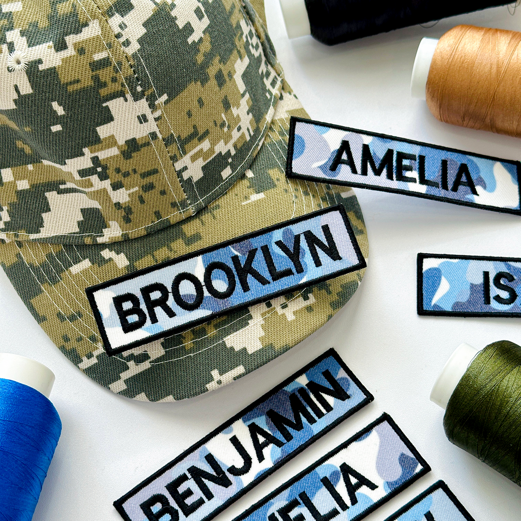 Personalized Name Camo Patch for Tactical Gear, Backpack, Jacket & Uniform