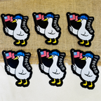 Freedom Duck Embroidered Patch