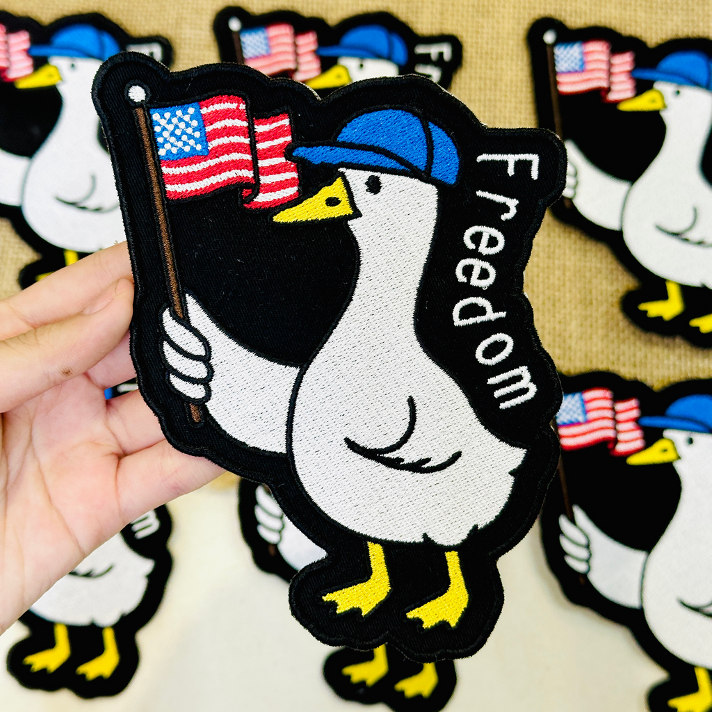 Freedom Duck Embroidered Patch