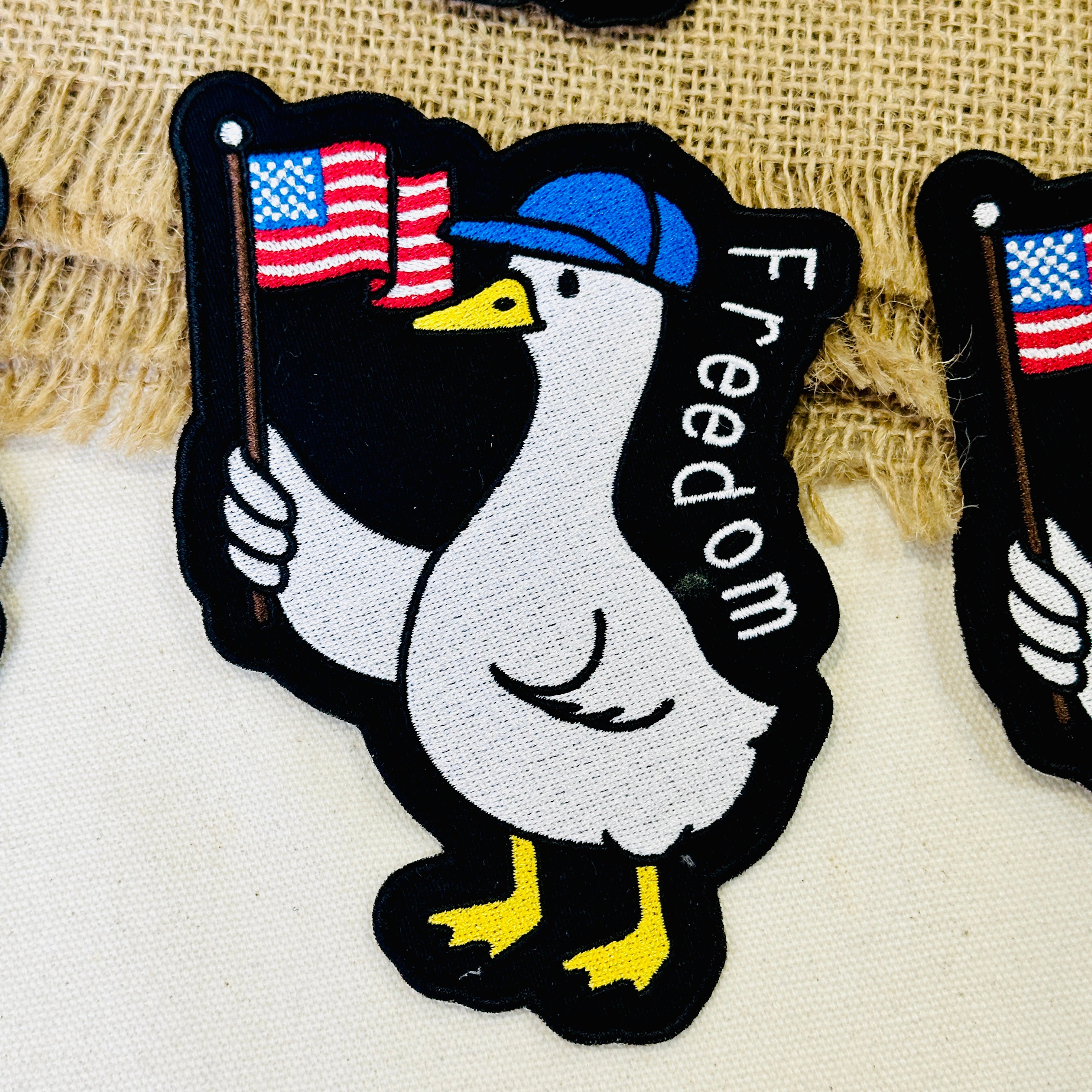 Freedom Duck Embroidered Patch