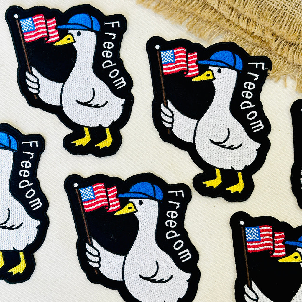 Freedom Duck Embroidered Patch