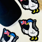 Freedom Duck Embroidered Patch