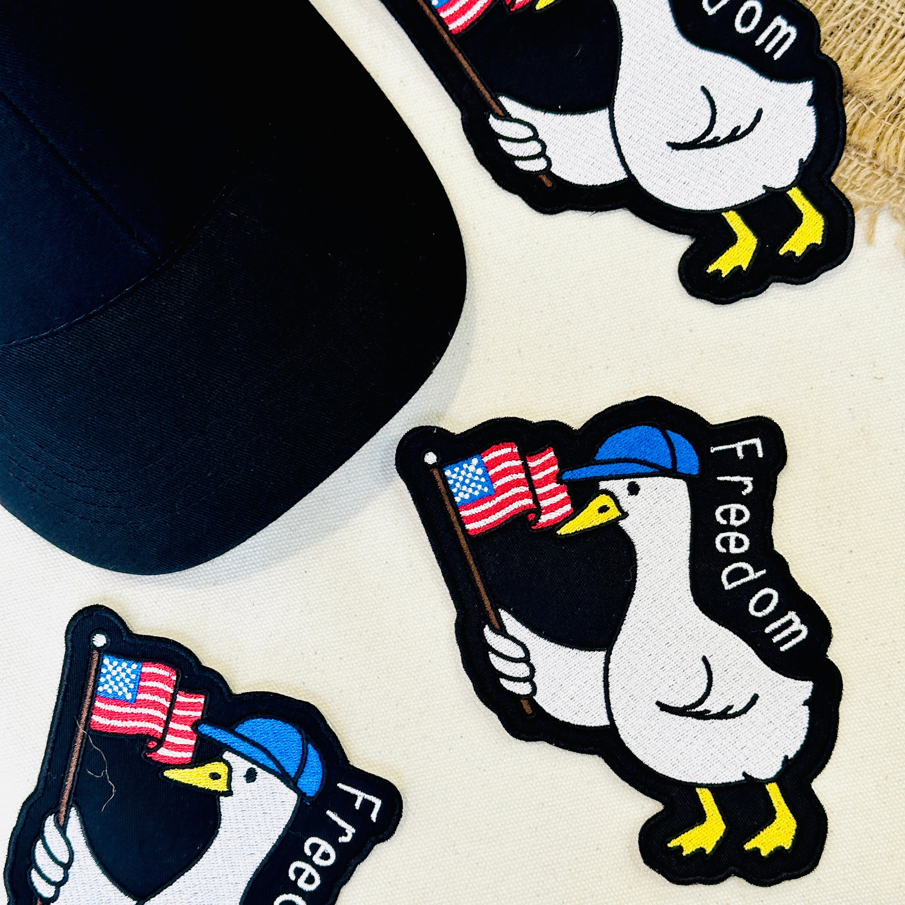 Freedom Duck Embroidered Patch