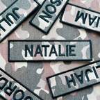 Custom Camo Hunting Name Patch for Uniform