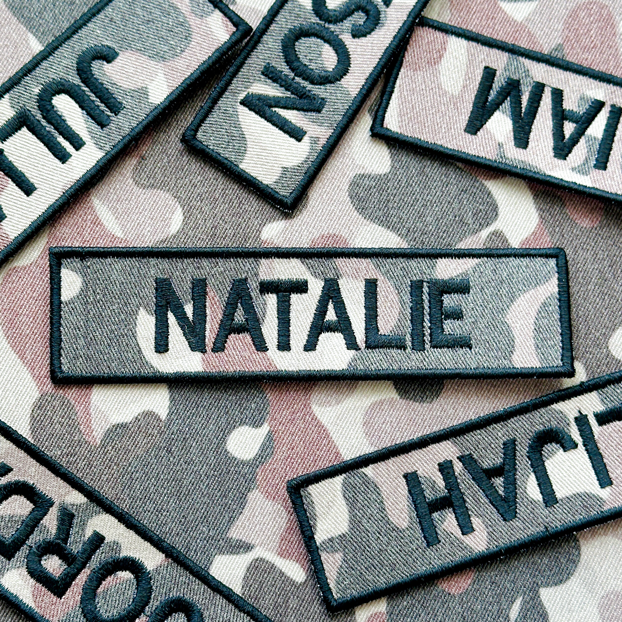 Custom Camo Hunting Name Patch for Uniform