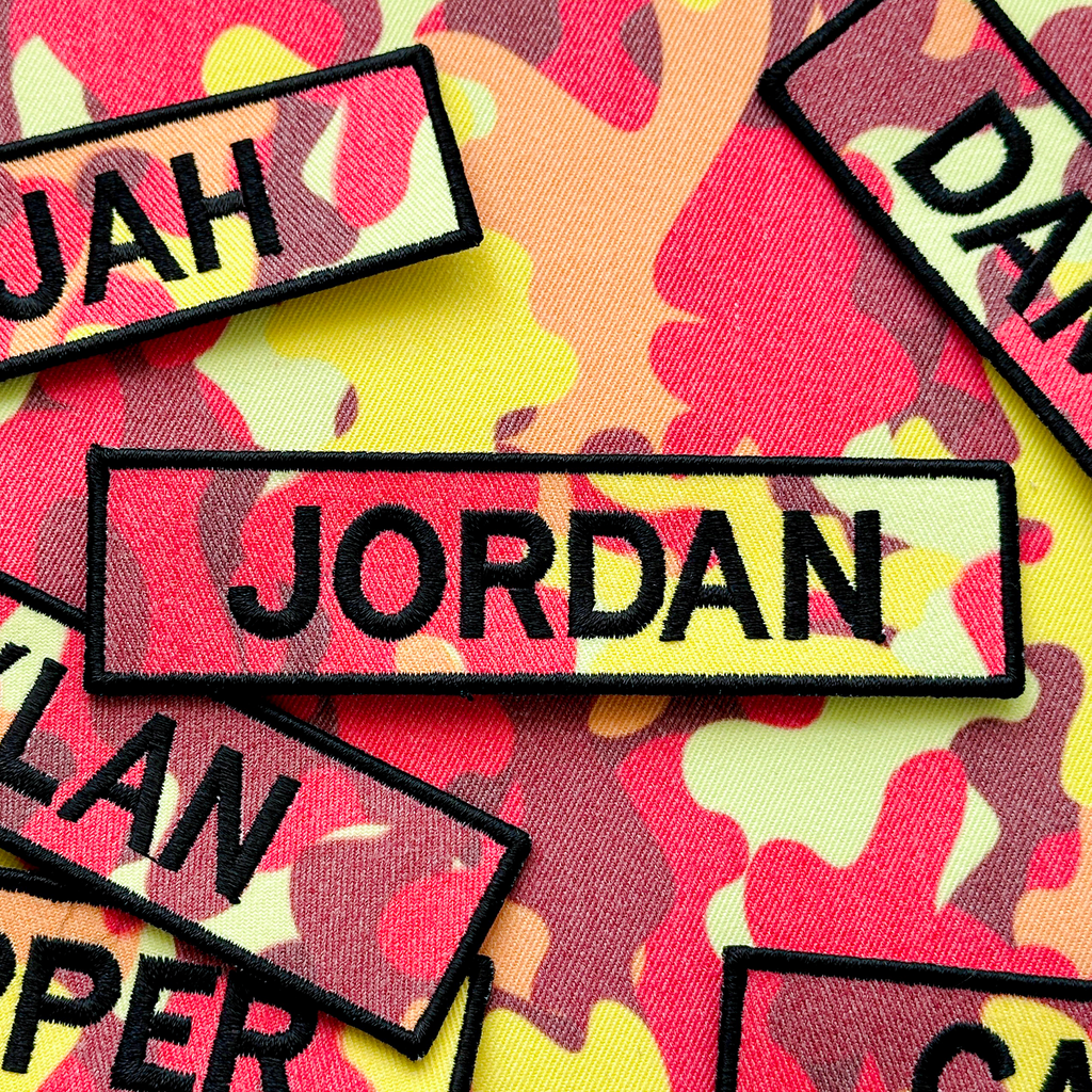 Personalized Name Military Patch for Gear, Jackets