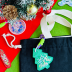 Christmas Snowflake Custom Keychain
