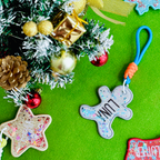 Christmas Snowflake Custom Keychain