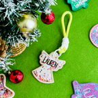 Christmas Snowflake Custom Keychain