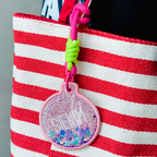 Christmas Snowflake Custom Keychain