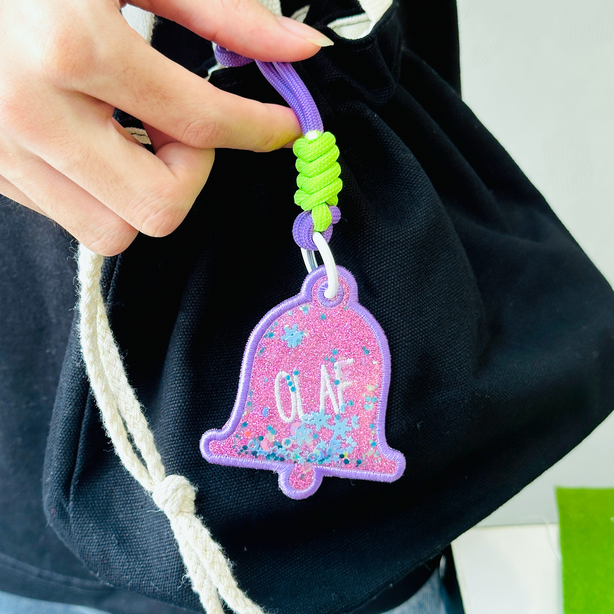 Christmas Snowflake Custom Keychain