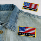 250 Years of Freedom USA Flag Patch