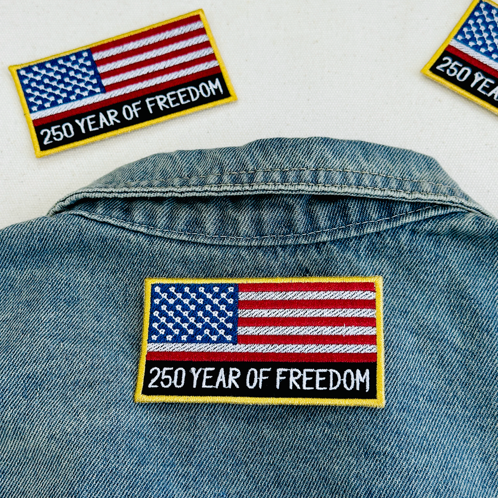 250 Years of Freedom USA Flag Patch