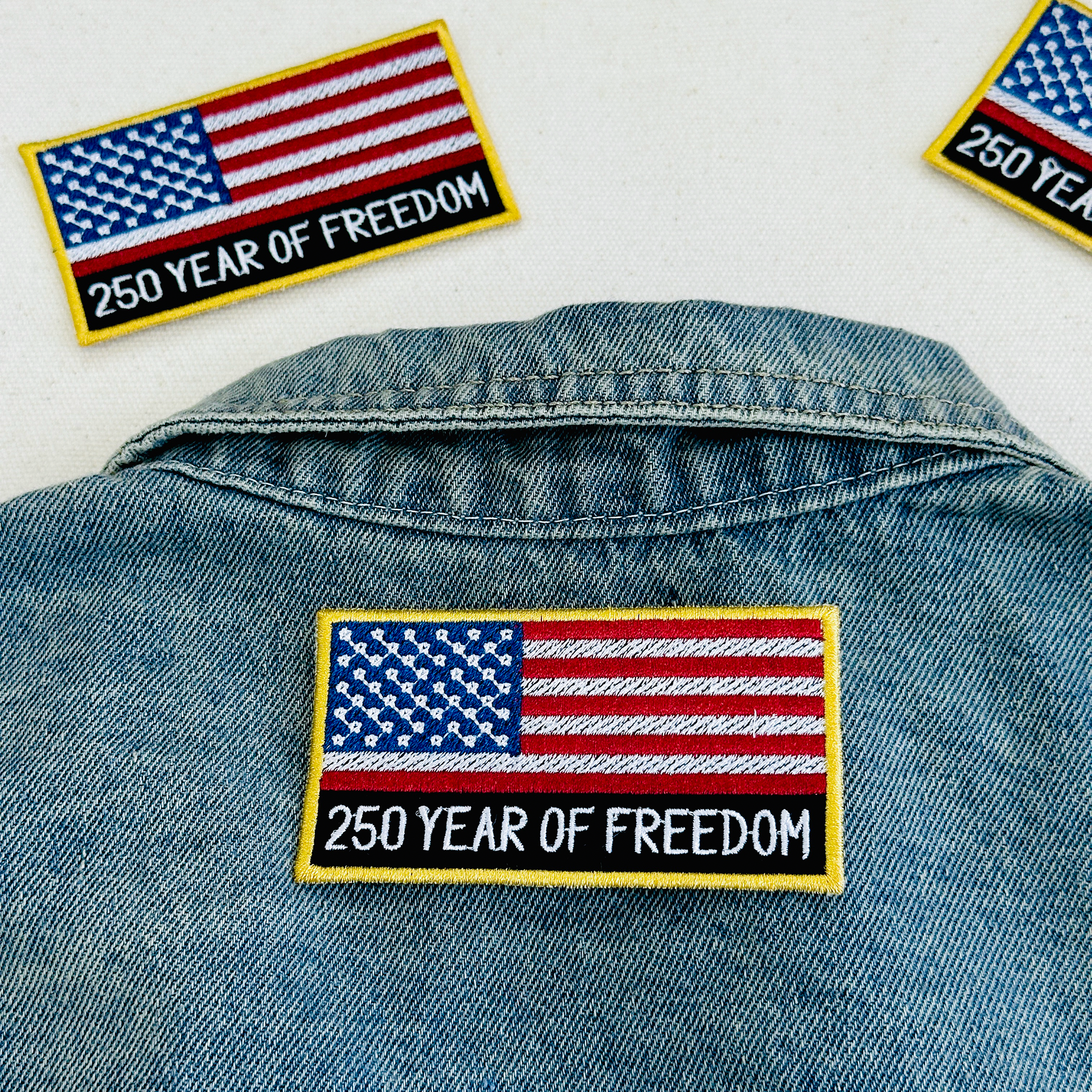 250 Years of Freedom USA Flag Patch