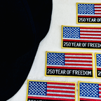 250 Years of Freedom USA Flag Patch