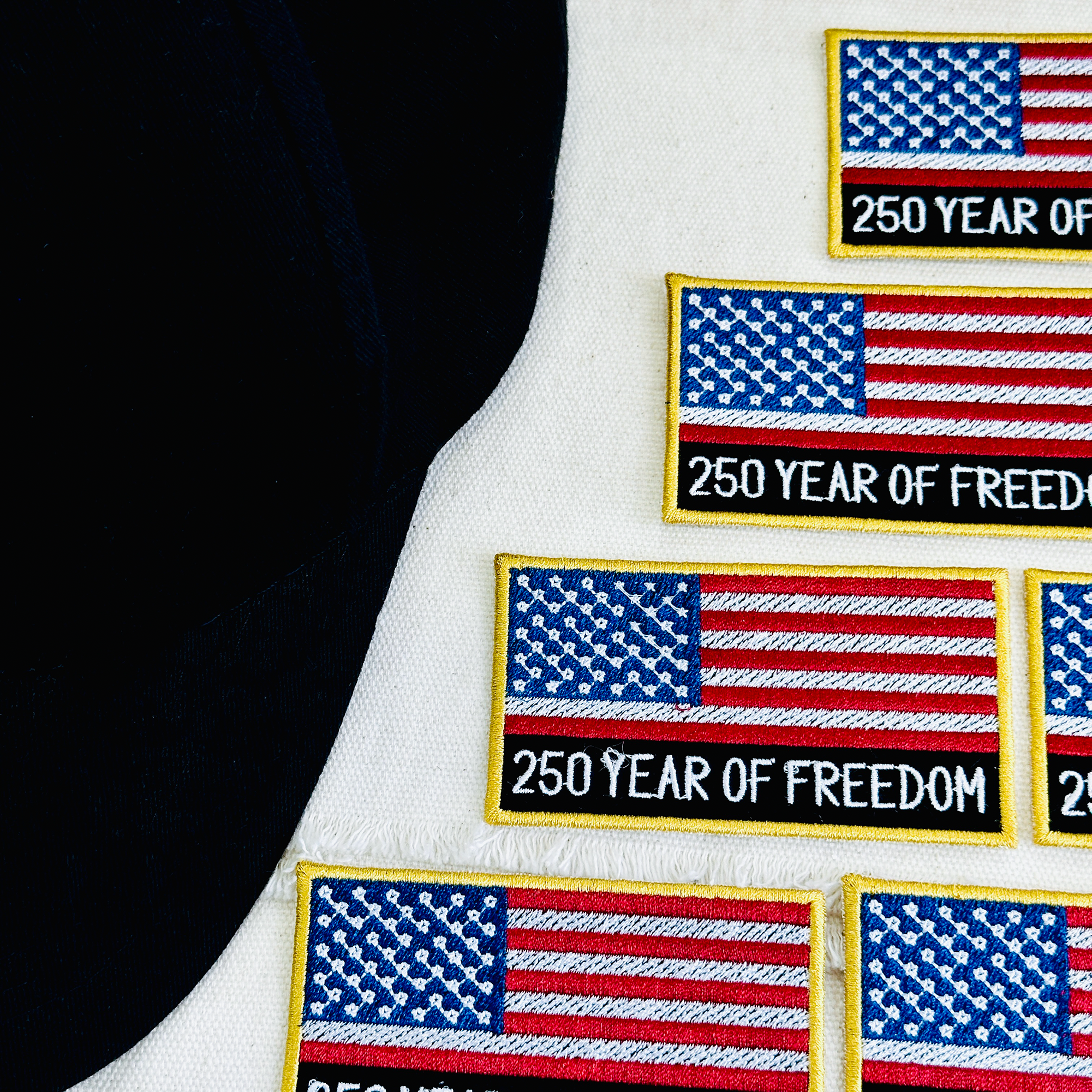 250 Years of Freedom USA Flag Patch