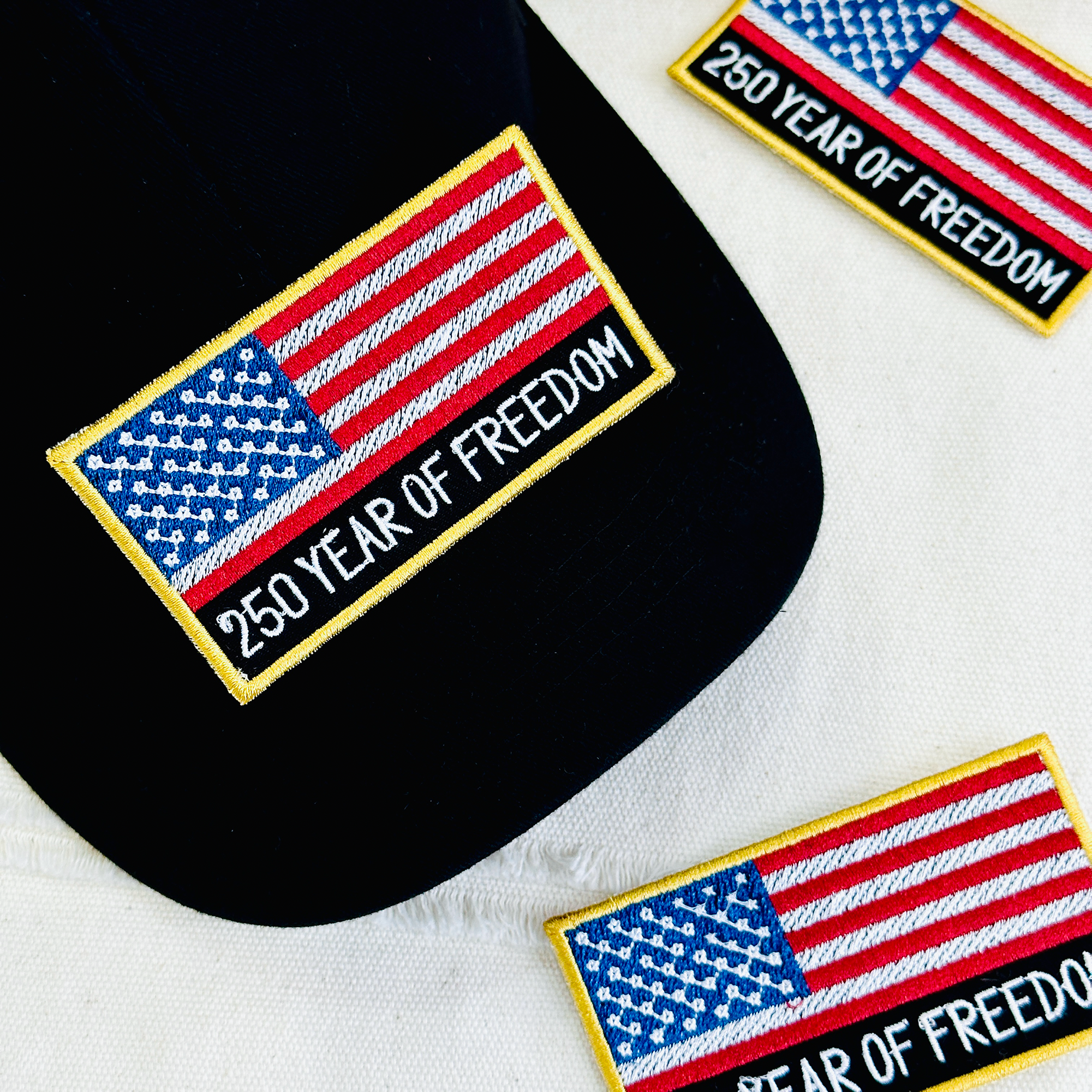 250 Years of Freedom USA Flag Patch