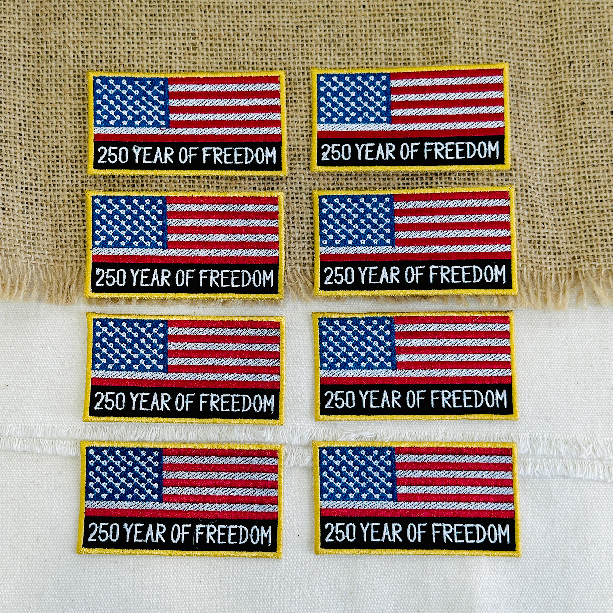 250 Years of Freedom USA Flag Patch