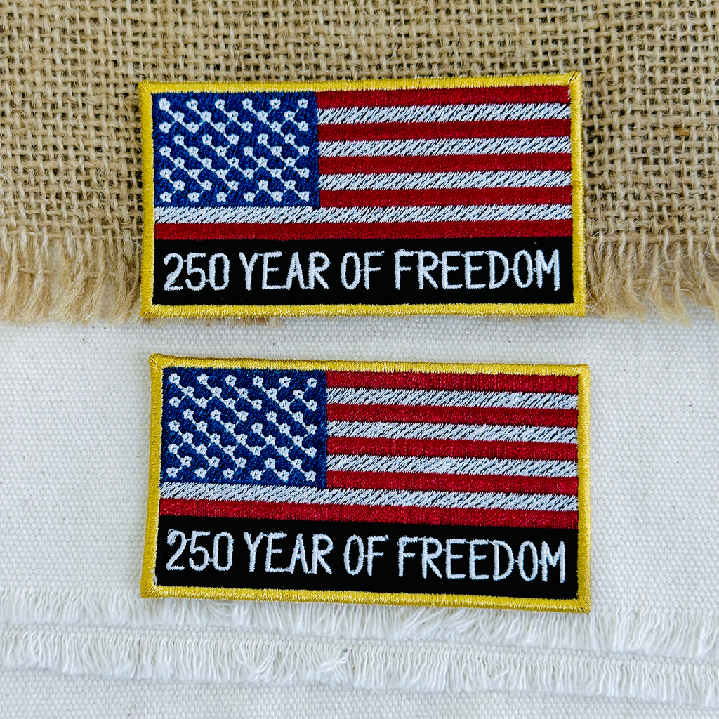 250 Years of Freedom USA Flag Patch
