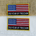 250 Years of Freedom USA Flag Patch
