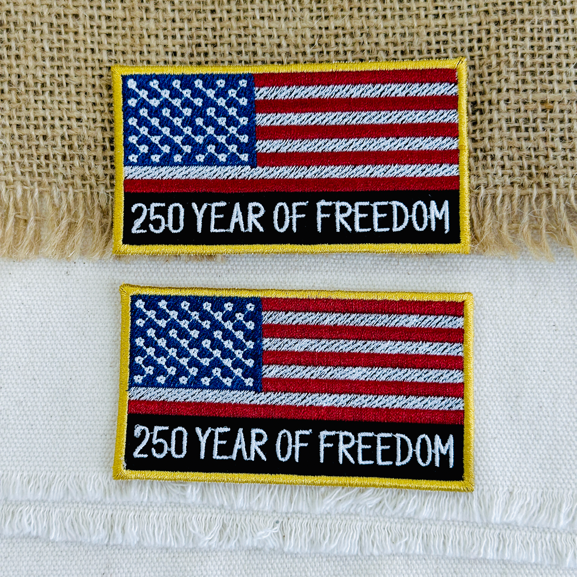 250 Years of Freedom USA Flag Patch