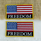USA Flag Freedom Embroidered Patch