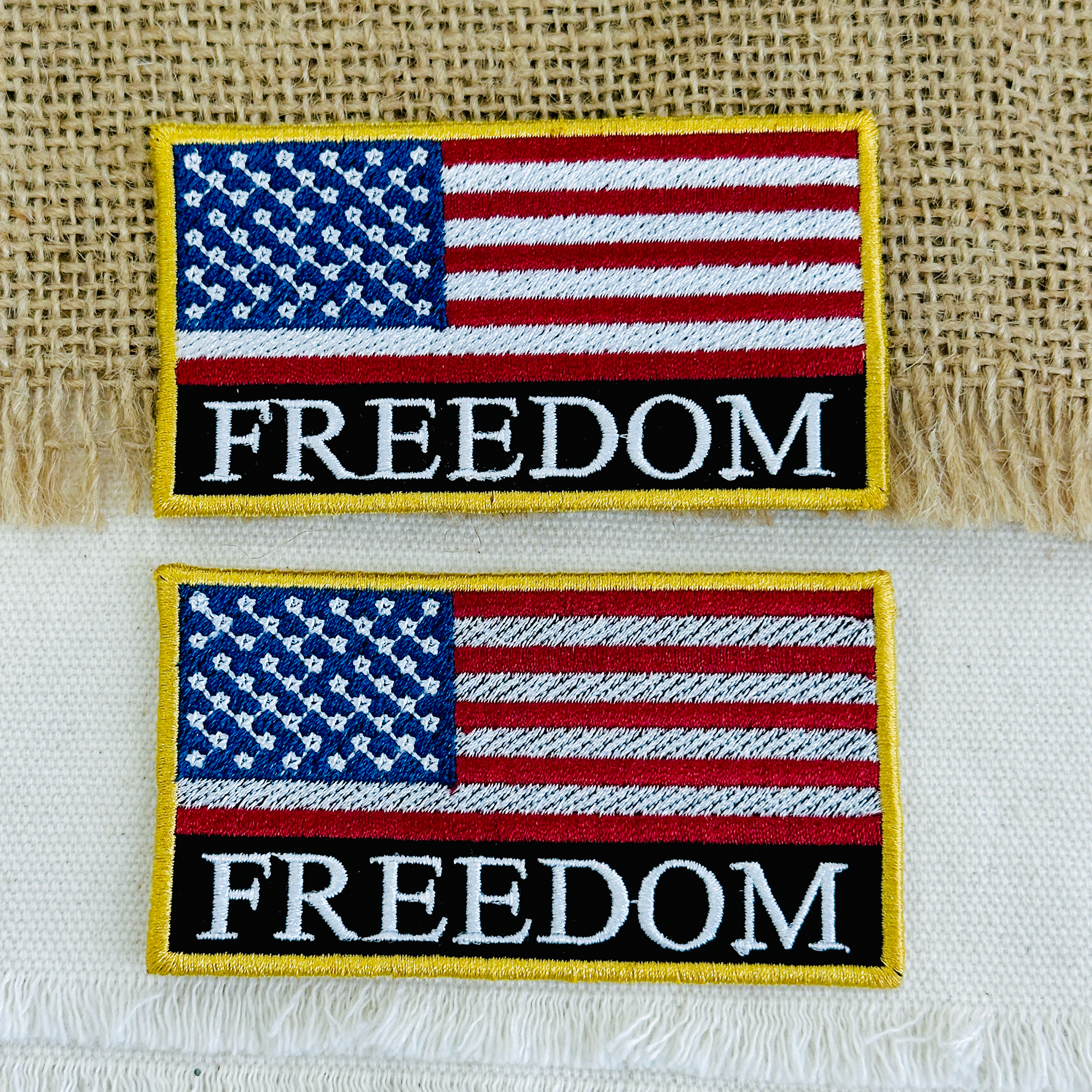 USA Flag Freedom Embroidered Patch