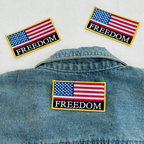USA Flag Freedom Embroidered Patch