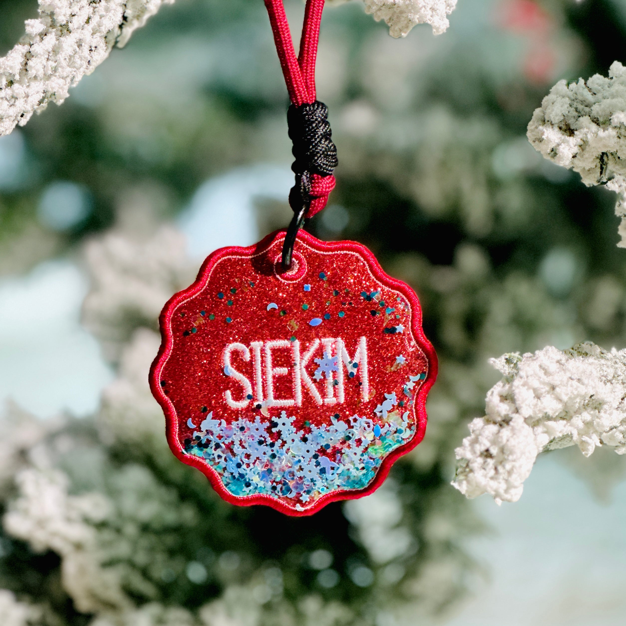 Custom Glitter Keychain