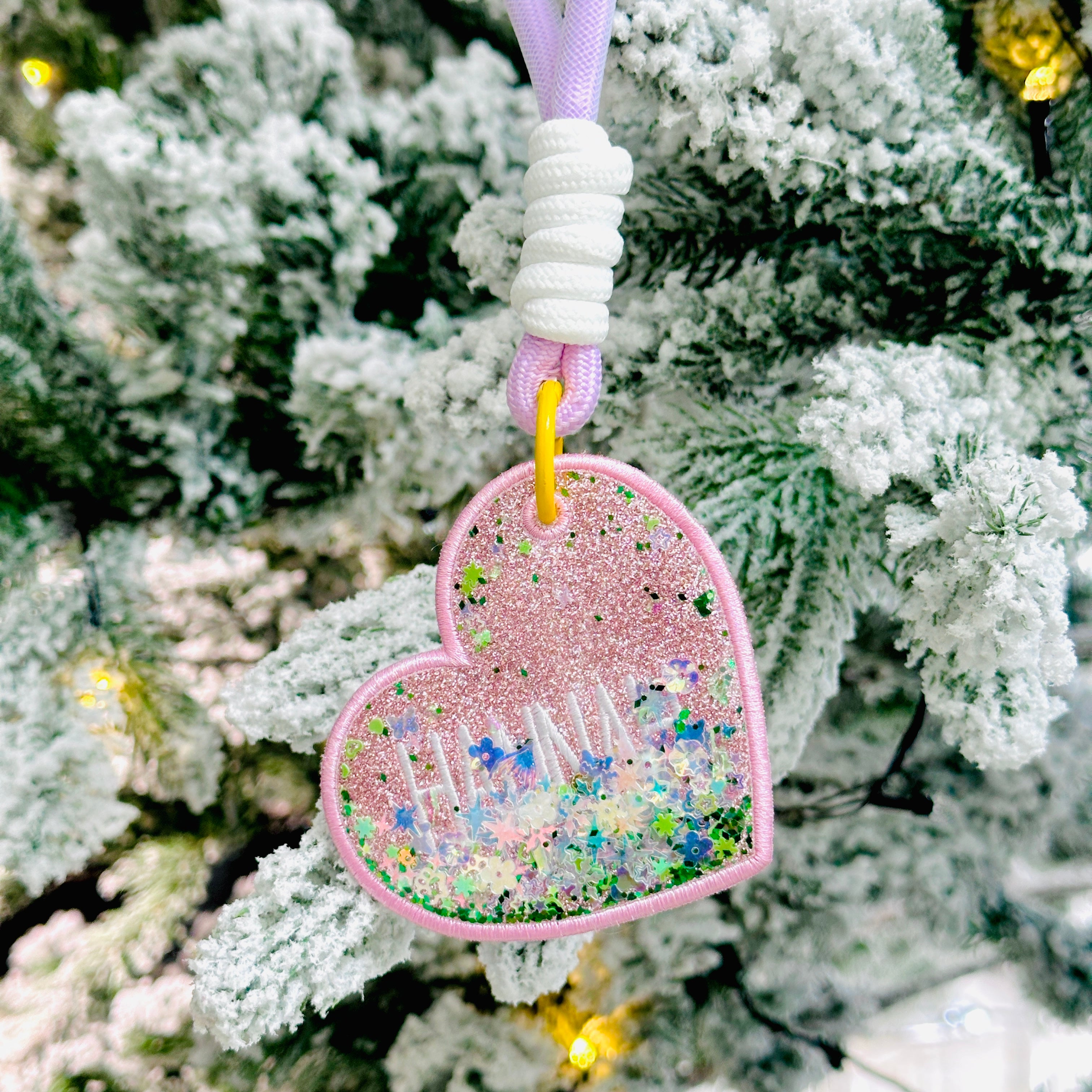 Custom Glitter Keychain