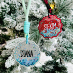 Custom Glitter Keychain