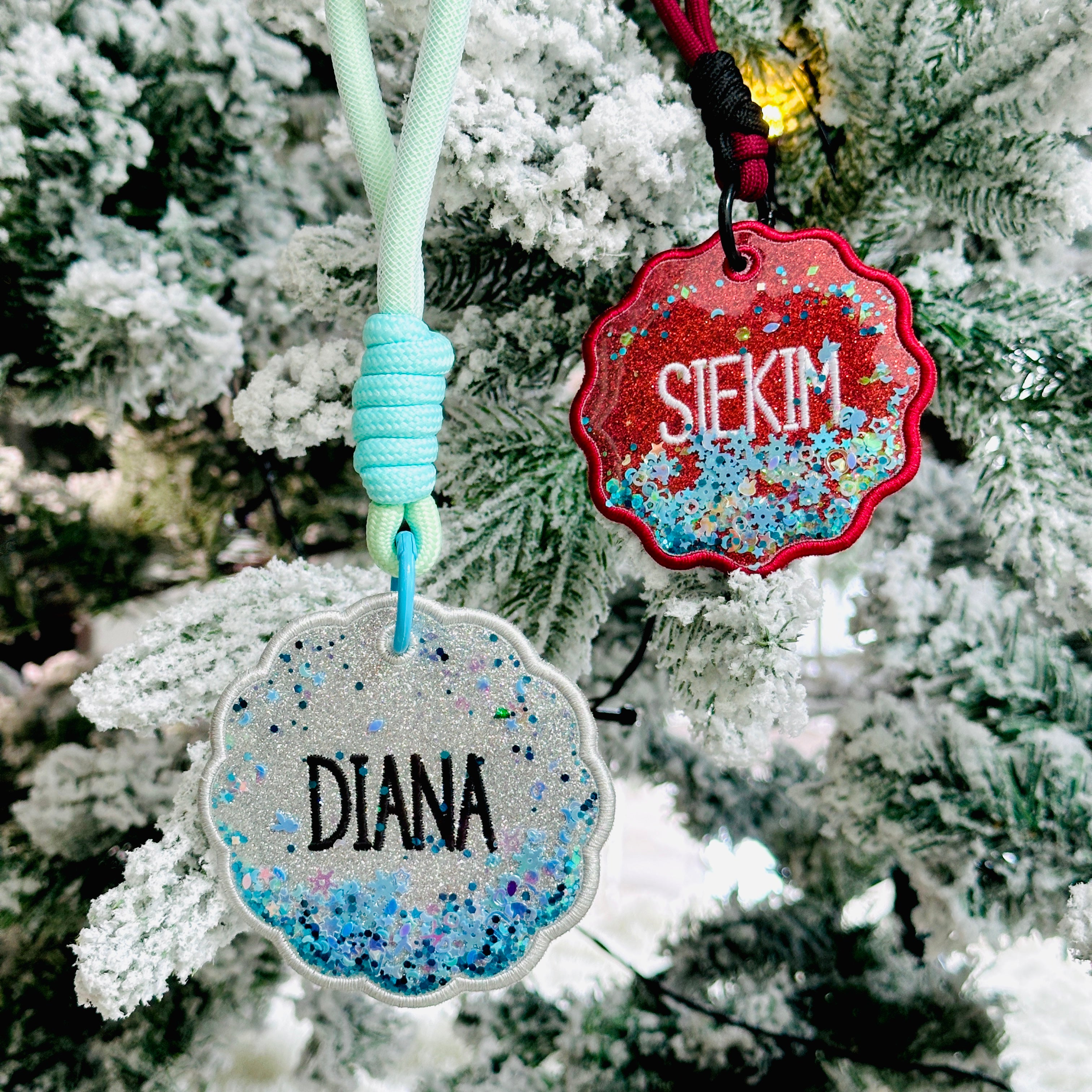Custom Glitter Keychain