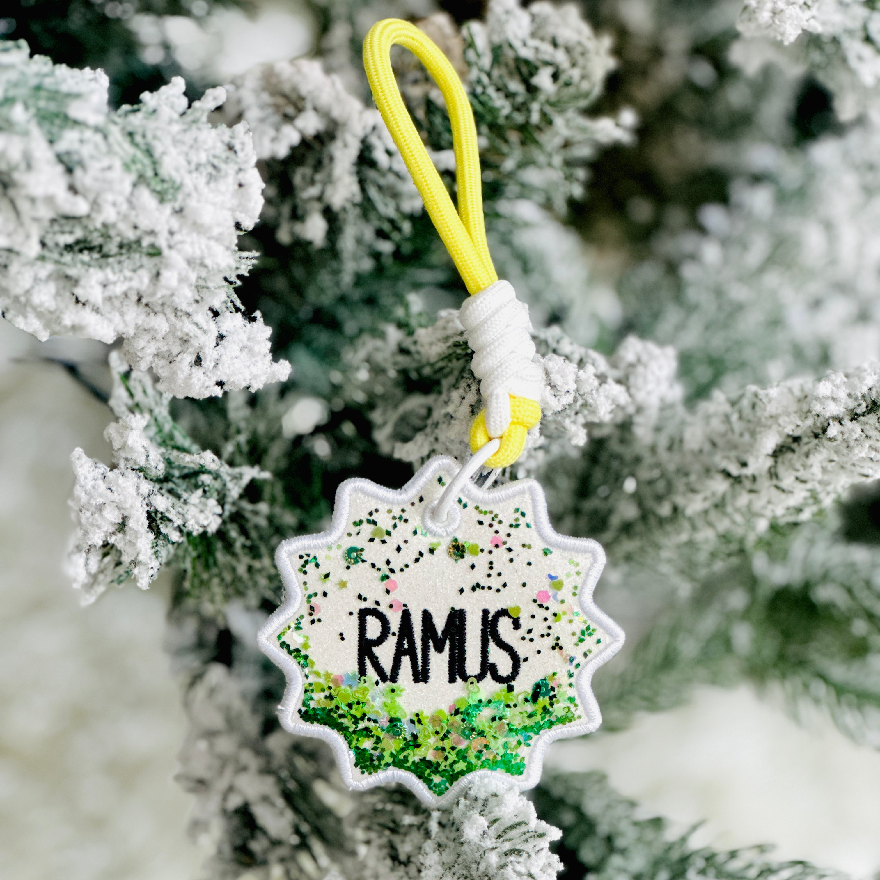 Custom Glitter Keychain