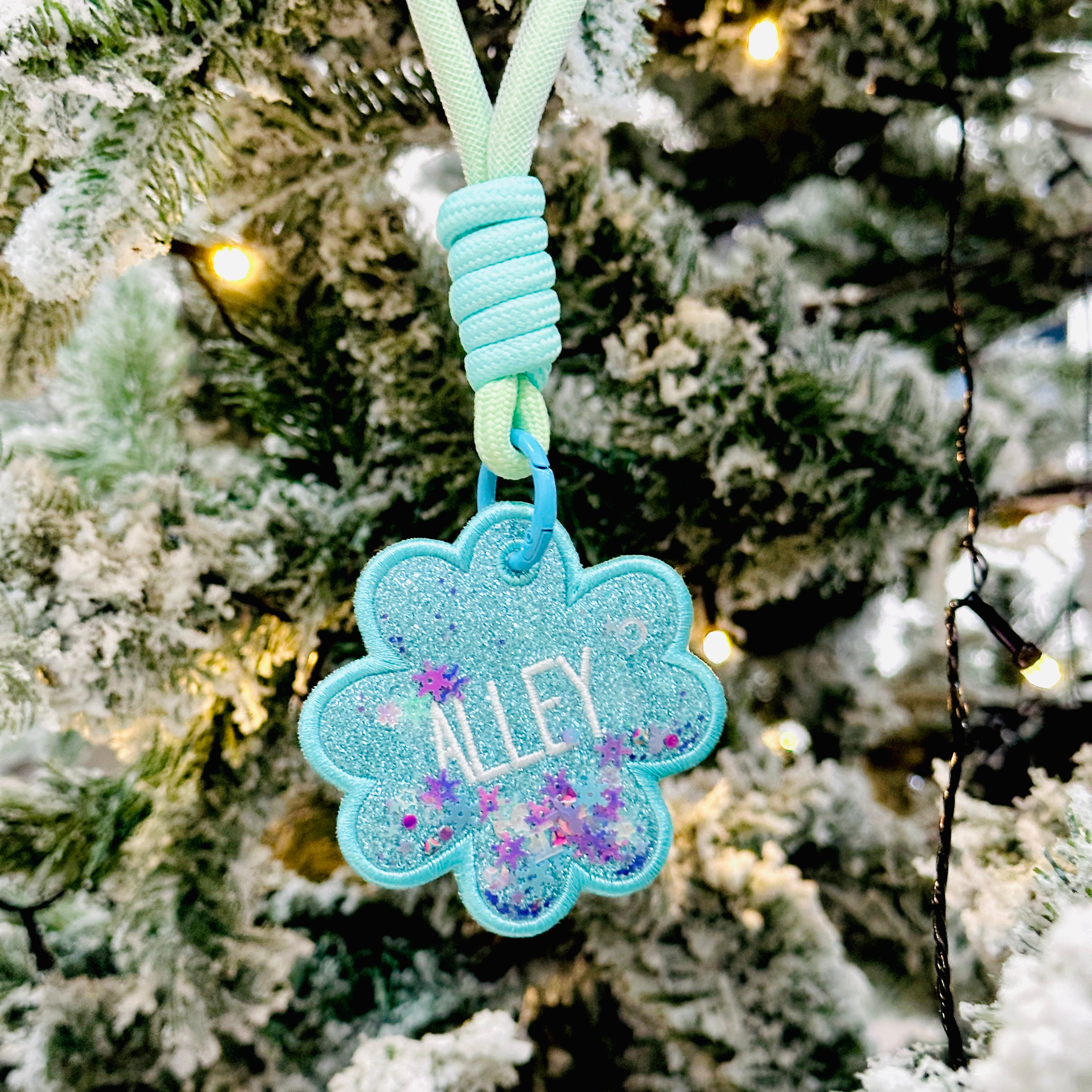 Custom Glitter Keychain