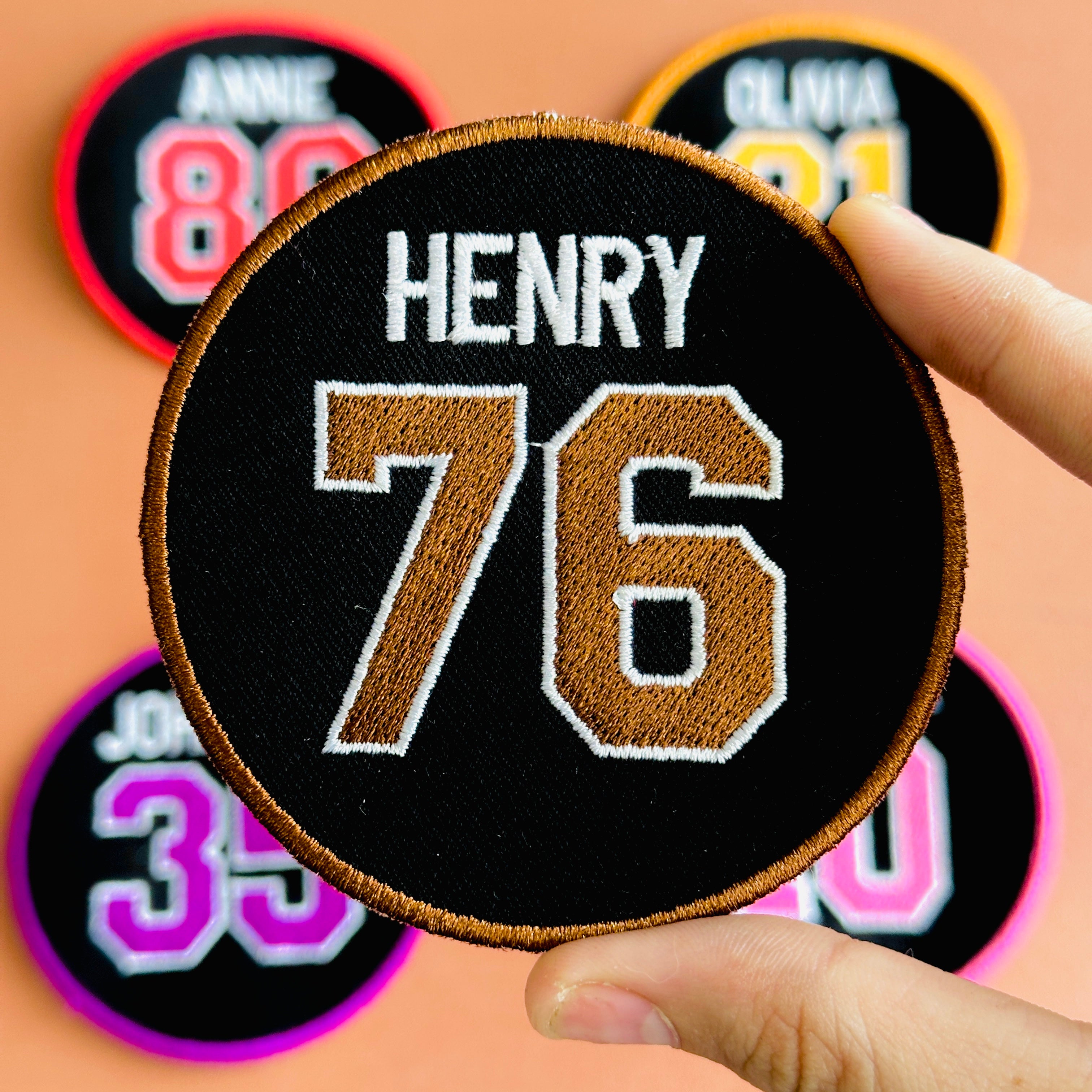 Personalized Sports Number Patch – Patchnes