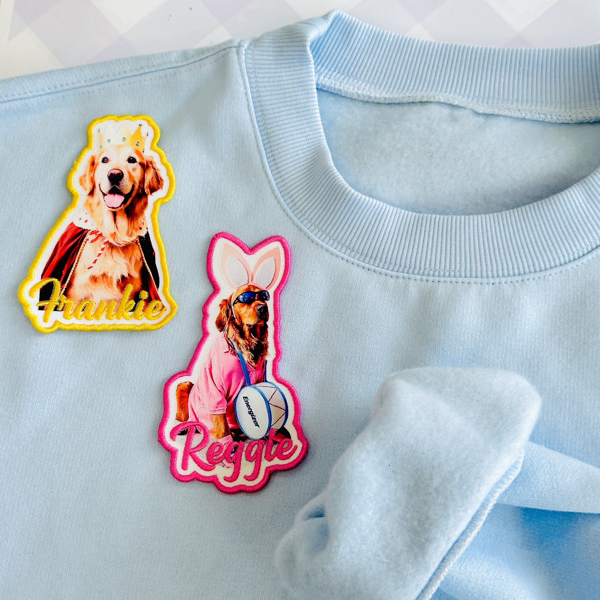 Custom Dog Name Printed Patch