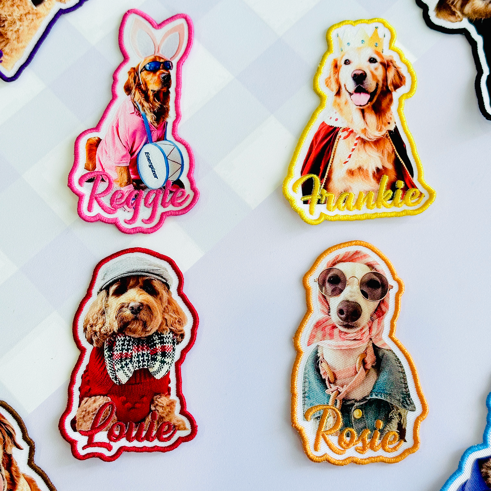 Custom Dog Name Printed Patch