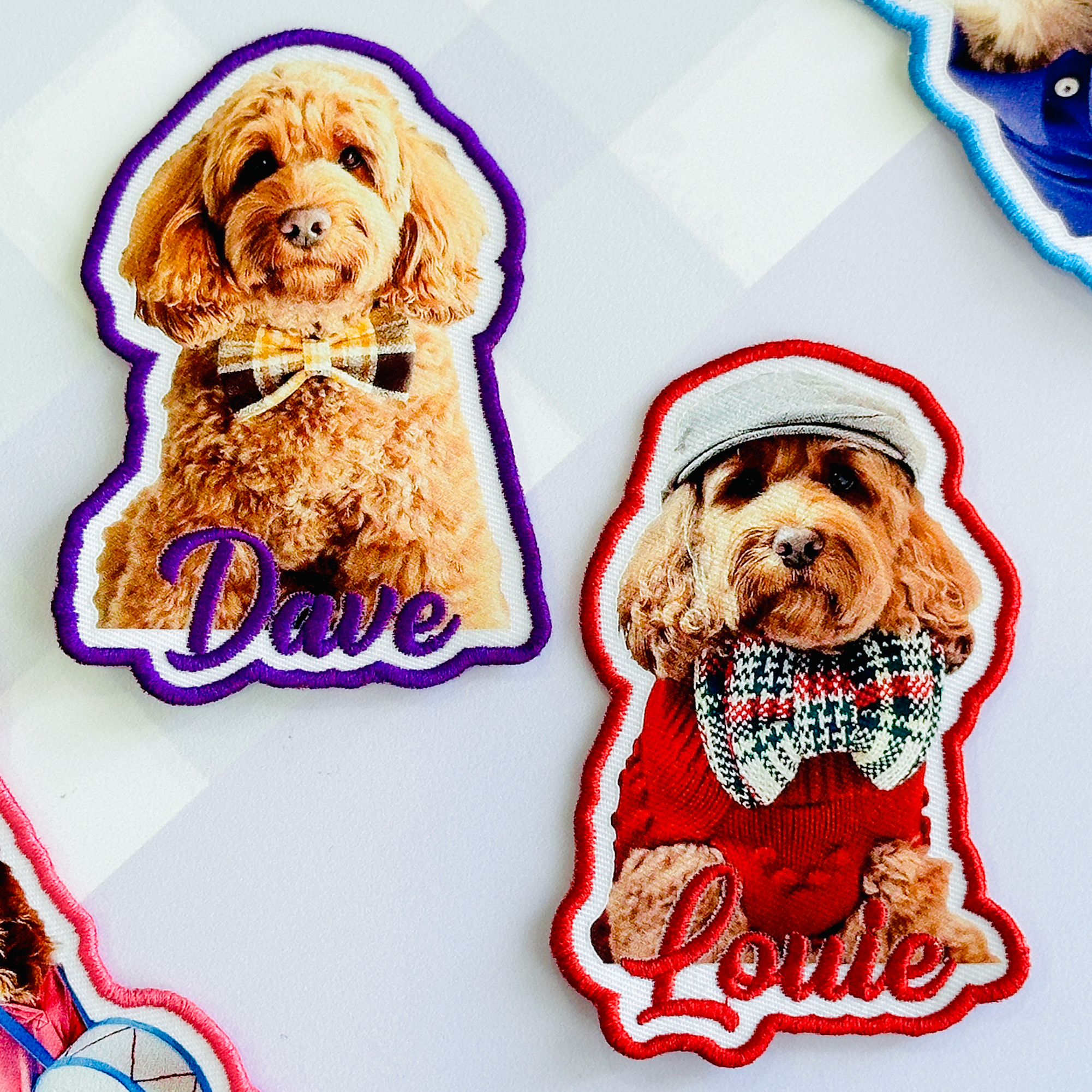 Custom Dog Name Printed Patch