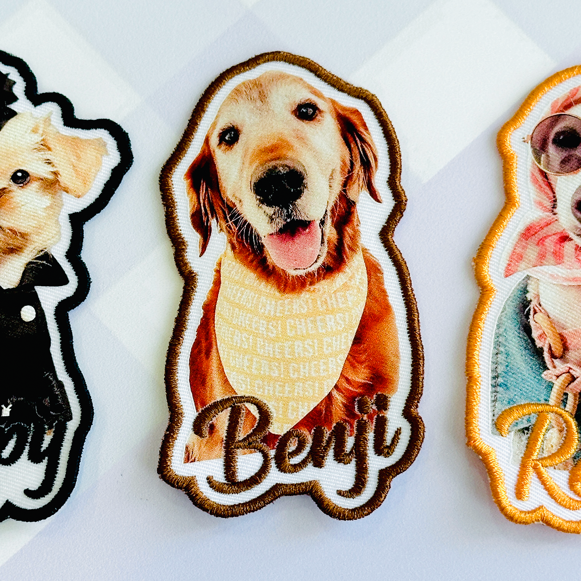 Custom Dog Name Printed Patch