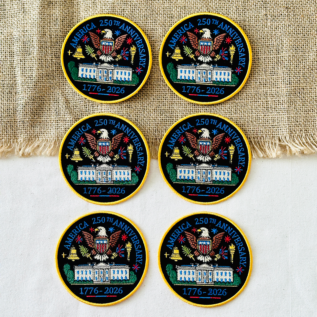 America 250th Commemorative Full Embroidered Patch