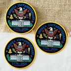America 250th Commemorative Full Embroidered Patch