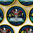 America 250th Commemorative Full Embroidered Patch