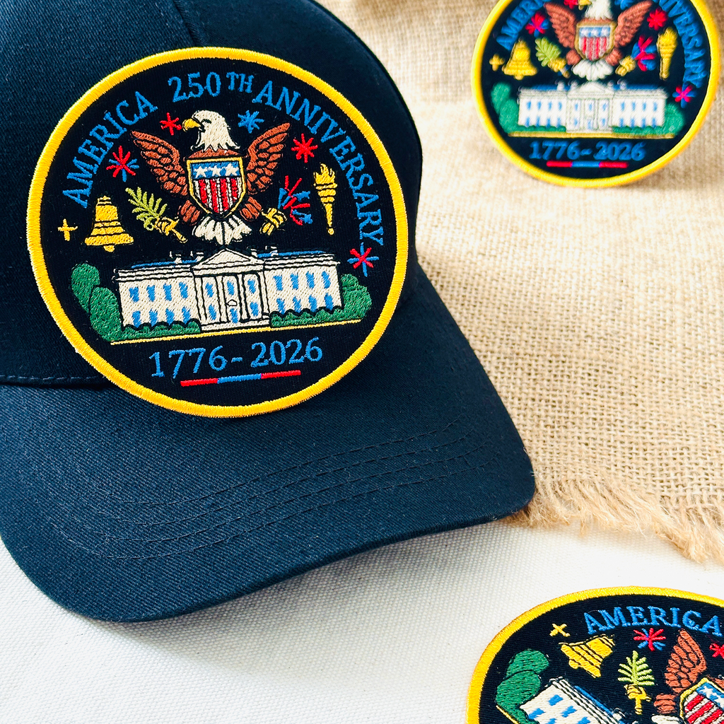 America 250th Commemorative Full Embroidered Patch