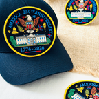 America 250th Commemorative Full Embroidered Patch